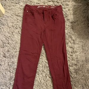 Eddie Bauer Maroon Jeans